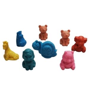 8 Vintage Pencil Topper Erasers
